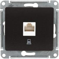 Купить Розетка компьютерная SE Glossa [механизм, 1-ая, RJ45, cat. 5e, Шоколад] (GSL000881K)  4708291. Характеристики, отзывы и цены в Донецке