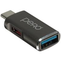 Купить OTG-переходник PERO серый  5620205. Характеристики, отзывы и цены в Донецке
