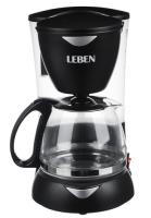 Купить Кофеварка капельная LEBEN 286-024 черный  9937551. Характеристики, отзывы и цены в Донецке