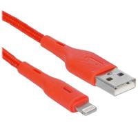 Купить Кабель круглый USAMS Lightning 8-pin - USB 2.0 Type-A красный 1.2 м  5480435. Характеристики, отзывы и цены в Донецке