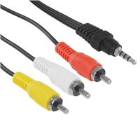 Купить Кабель   Telecom jack 3.5 мм - 3RCA черный  5602581. Характеристики, отзывы и цены в Донецке