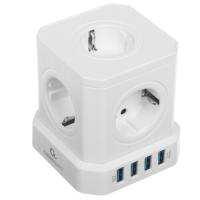 Купить Сетевой фильтр Cablexpert TWR-5-U4-W-2 белый  9154795. Характеристики, отзывы и цены в Донецке