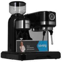 Купить Кофеварка рожковая Korting KCM 1015 N Ottimo черный  9234620. Характеристики, отзывы и цены в Донецке