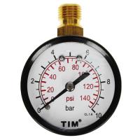 Купить Манометр радиального подключения TIM 1/4" 10 атм, подкл сверху  4703264. Характеристики, отзывы и цены в Донецке