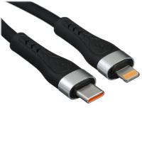 Купить Кабель круглый WIIIX Lightning 8-pin - USB Type-C черный 1 м  5614909. Характеристики, отзывы и цены в Донецке