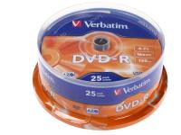 Купить DVD-диск Verbatim DVD-R, 4.7 ГБ, Cake Box, 16x, 25 шт  0008583. Характеристики, отзывы и цены в Донецке
