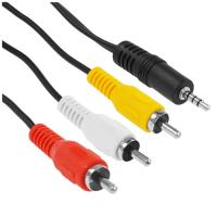 Купить Кабель   Telecom jack 3.5 мм - 3RCA черный  5471366. Характеристики, отзывы и цены в Донецке