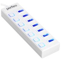 Купить USB-разветвитель Perfeo PF-H036  5481789. Характеристики, отзывы и цены в Донецке