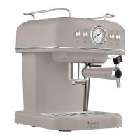 Купить Кофеварка рожковая Tesler ECM-245 SAND GREY серый  9146252. Характеристики, отзывы и цены в Донецке
