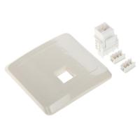 Купить Розетка компьютерная SE Этюд встраиваемая [1-ая, RJ45, cat 5e, Кремовый] (KOMC-001K)  1655694. Характеристики, отзывы и цены в Донецке