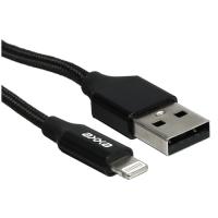 Купить Кабель круглый AXXA Lightning 8-pin - USB 2.0 Type-A черный 1 м  5425700. Характеристики, отзывы и цены в Донецке