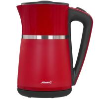 Купить Электрочайник Atlanta ATH-2448 бордовый  9191813. Характеристики, отзывы и цены в Донецке