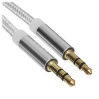Купить Кабель   Pero jack 3.5 мм - jack 3.5 мм серебристый  5365821. Характеристики, отзывы и цены в Донецке