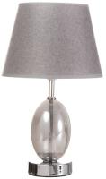 Купить Настольный светильник RISALUX Изольда серый  9176742. Характеристики, отзывы и цены в Донецке