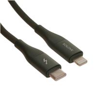 Купить Кабель круглый SOLOVE Lightning 8-pin - USB Type-C зеленый 1 м  9282819. Характеристики, отзывы и цены в Донецке