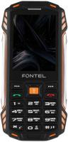 Купить Сотовый телефон Fontel RP280 черный/оранжевый  9204094. Характеристики, отзывы и цены в Донецке