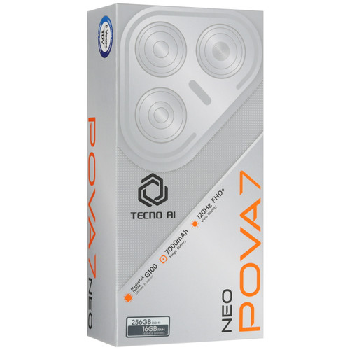 6.78" Смартфон Tecno POVA 7 Neo 256 ГБ серебристый Купить 6.78" Смартфон Tecno POVA 7 Neo 256 ГБ серебристый 5629231. Характеристики, отзывы и цены в Донецке