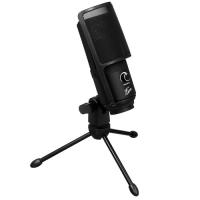 Купить Микрофон Fiero Tone черный  9072951. Характеристики, отзывы и цены в Донецке