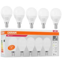 Купить Комплект светодиодных ламп Osram LVCLP60 7SW/830 230V E14 2X5  5417572. Характеристики, отзывы и цены в Донецке