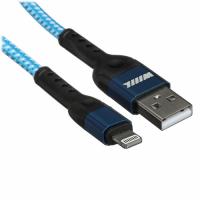 Купить Кабель круглый WIIIX Lightning 8-pin - USB 2.0 Type-A синий 1 м  5497274. Характеристики, отзывы и цены в Донецке