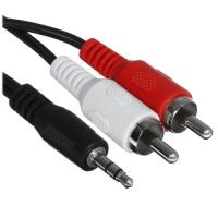 Купить Кабель   VCOM jack 3.5 мм - 2RCA черный  5602685. Характеристики, отзывы и цены в Донецке