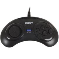 Купить Геймпад проводной Retro Genesis 16 Bit ACSg11 черный  1630321. Характеристики, отзывы и цены в Донецке