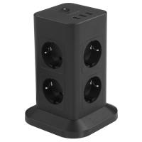 Купить Сетевой фильтр Tessan TPS03-DE черный  9133304. Характеристики, отзывы и цены в Донецке