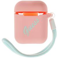 Купить Чехол AirPods Guess Logo GUACA2LSVSPG розовый  4865570. Характеристики, отзывы и цены в Донецке