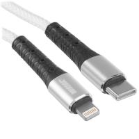 Купить Кабель круглый WIIIX Lightning 8-pin - USB Type-C белый 1 м  5488308. Характеристики, отзывы и цены в Донецке