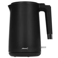 Купить Электрочайник Atlanta ATH-2449 черный  9191814. Характеристики, отзывы и цены в Донецке