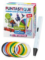 Купить 3D-ручка с пластиком FUNTASTIQUE XEON+PLA  белый  5340407. Характеристики, отзывы и цены в Донецке