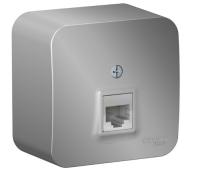 Купить Розетка компьютерная SE Blanca накладная [механизм, 1-ая, RJ45, кат. 5Е, Алюминий] (BLNIA045003)  4707703. Характеристики, отзывы и цены в Донецке