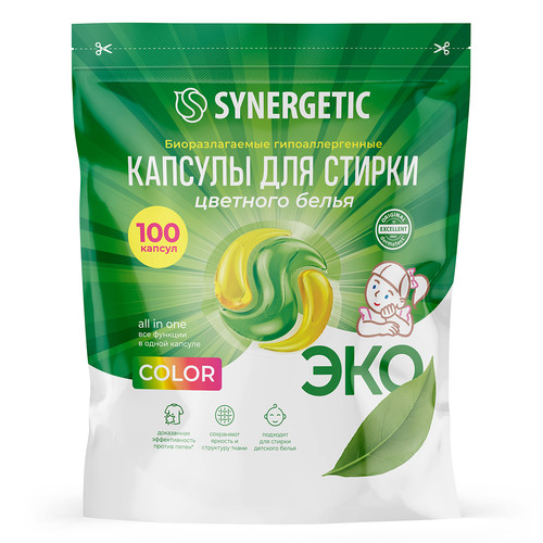 Капсулы для стирки SYNERGETIC 109852 Купить Капсулы для стирки SYNERGETIC 109852 9350092. Характеристики, отзывы и цены в Донецке