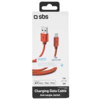 Купить Кабель круглый SBS Lightning 8-pin MFI - USB 2.0 Type-A красный 1.5 м  5617418. Характеристики, отзывы и цены в Донецке