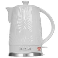 Купить Электрочайник DELTA LUX DE-1022 белый  9297587. Характеристики, отзывы и цены в Донецке