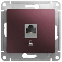 Купить Розетка компьютерная SE Glossa [механизм, 1-ая, RJ45, cat. 5e, Баклажановый] (GSL001181K)  4707895. Характеристики, отзывы и цены в Донецке