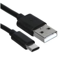 Купить Кабель круглый KingPrice USB Type-C - USB 2.0 Type-A черный 1 м  5608651. Характеристики, отзывы и цены в Донецке