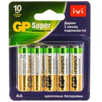 Купить Батарейка GP Super AA / AA (LR6/ER14505/FR6/R6P)  4819749. Характеристики, отзывы и цены в Донецке