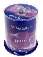 Купить DVD-диск Verbatim DVD+R, 4.7 ГБ, Cake Box, 16x, 100 шт  0008536. Характеристики, отзывы и цены в Донецке