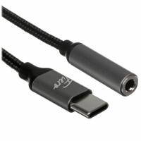 Купить Кабель   Fiero USB Type-C - jack 3.5 мм серый  5433502. Характеристики, отзывы и цены в Донецке