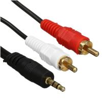 Купить Кабель   Bion jack 3.5 мм - 2RCA черный  5612921. Характеристики, отзывы и цены в Донецке