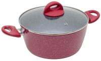Купить Кастрюля MoulinVilla Raspberry RSBP-24-I 3.9 л 24 см красный  9198471. Характеристики, отзывы и цены в Донецке