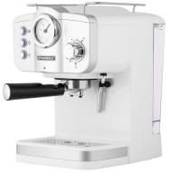 Купить Кофеварка рожковая MAUNFELD MF-735WH PRO белый  5354635. Характеристики, отзывы и цены в Донецке