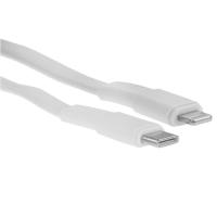 Купить Кабель плоский RIVACASE Lightning 8-pin - USB Type-C белый 1.2 м  9260789. Характеристики, отзывы и цены в Донецке