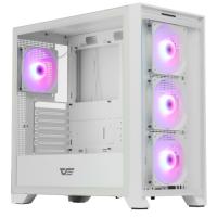 Купить Корпус DarkFlash DRX90 [DC-DRX90 GLASS-W-HQ4] белый  5611032. Характеристики, отзывы и цены в Донецке