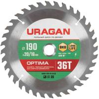 Купить Диск пильный Uragan 36801-190-20-36_z01  9123032. Характеристики, отзывы и цены в Донецке