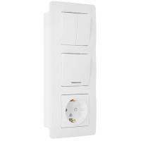 Купить Блок тройной Schneider Electric Blanca BLNBS101211 белый  4707721. Характеристики, отзывы и цены в Донецке