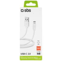 Купить Кабель круглый SBS USB Type-C - USB 2.0 Type-A белый 1 м  5617431. Характеристики, отзывы и цены в Донецке