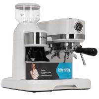 Купить Кофеварка рожковая Korting KCM 1014 SA Ottimo белый  9234619. Характеристики, отзывы и цены в Донецке