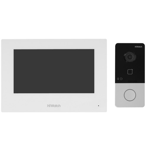 Купить Комплект IP-видеодомофона HiWatch DS-D100IKWF(B)  9380835. Характеристики, отзывы и цены в Донецке